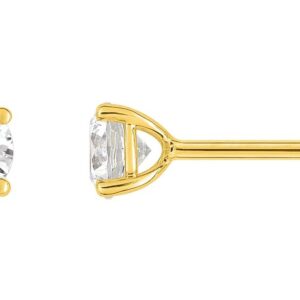 Boucles d'oreilles Clous Or 18k Diamant 1ct G VS