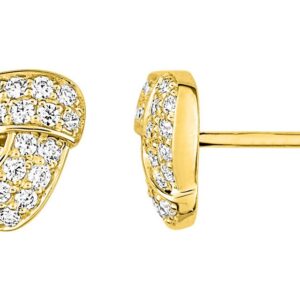 Boucles d'oreilles Clous Or 18k Diamant 0.44ct GH SI