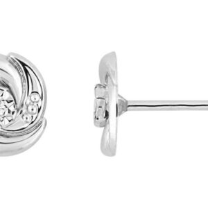 Boucles d'oreilles Clous Or Blanc Diamant GH P2