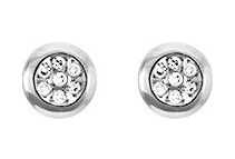 Boucles d'oreilles Clous Or Blanc Diamant GH P2