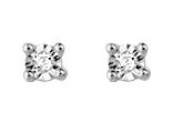 Boucles d'oreilles Clous Or Blanc Diamant GH P2