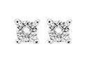 Boucles d'oreilles Clous Or Blanc Diamant GH P2