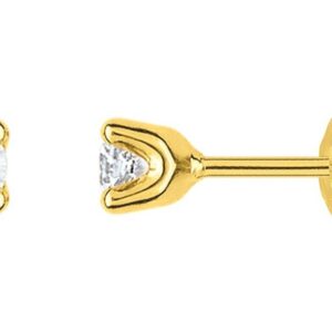 Boucles d'oreilles Clous Or 18k Diamant 0.25ct GH P1