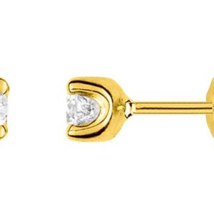 Boucles d'oreilles Clous Or 18k Diamant 0.3ct GH P1