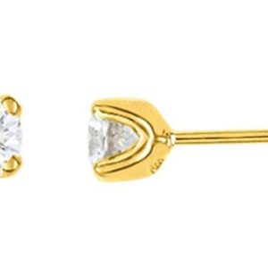 Boucles d'oreilles Clous Or 18k Diamant 0.5ct GH P1