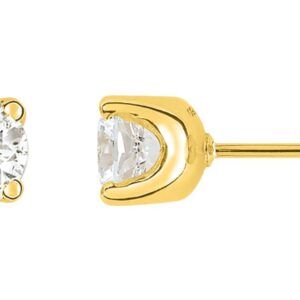 Boucles d'oreilles Clous Or 18k Diamant 0.8ct GH P1