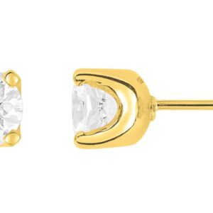 Boucles d'oreilles Clous Or 18k Diamant 1ct GH P1