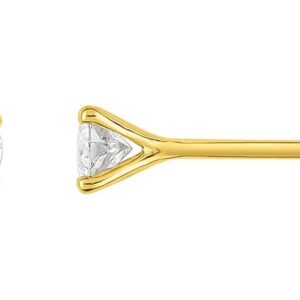 Boucles d'oreilles Clous Or 18k Diamant 0.3ct H SI