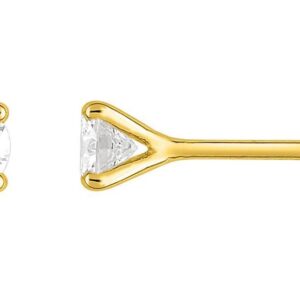 Boucles d'oreilles Clous Or 18k Diamant 0.4ct H SI