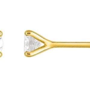 Boucles d'oreilles Clous Or 18k Diamant 0.4ct H P1