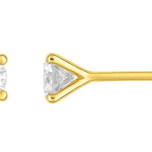 Boucles d'oreilles Clous Or 18k Diamant 0.5ct H SI