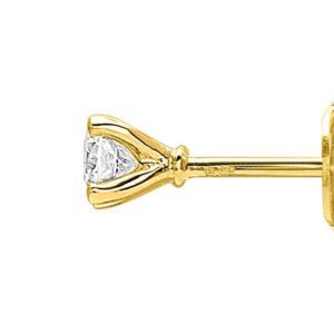 Boucles d'oreilles Clous Or 18k Diamant 0.14ct GH P1