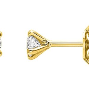 Boucles d'oreilles Clous Or 18k Diamant 0.16ct GH P1