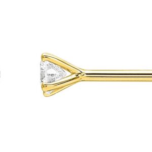 Boucles d'oreilles Clous Or 18k Diamant 0.2ct GH SI