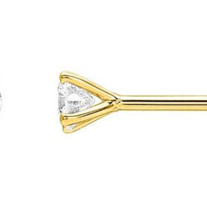 Boucles d'oreilles Clous Or 18k Diamant 0.2ct GH P1