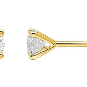 Boucles d'oreilles Clous Or 18k Diamant 0.36ct GH P1