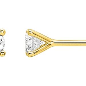 Boucles d'oreilles Clous Or 18k Diamant 0.45ct GH SI