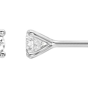 Boucles d'oreilles Clous Or Blanc 18k Diamant 0.45ct GH SI