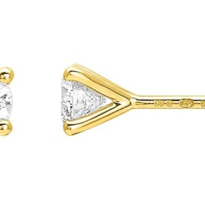 Boucles d'oreilles Clous Or 18k Diamant 0.6ct GH SI