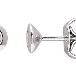 Boucles d'oreilles Clous Or Blanc 18k Diamant 0.16ct GH SI