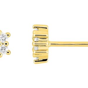 Boucles d'oreilles Clous Or Diamant 0.18ct GH P2