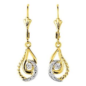 Boucles d'oreilles Dormeuses Or Diamant