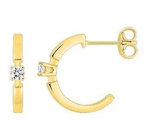 Boucles d'oreilles Or 18k Diamant 0.1ct GH P1