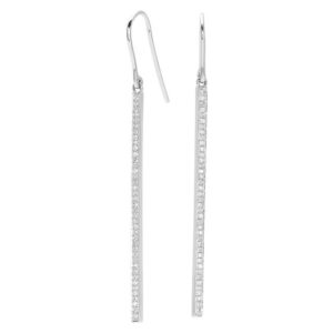 Boucles d'oreilles Or Blanc 18k Diamant 0.24ct GH P1